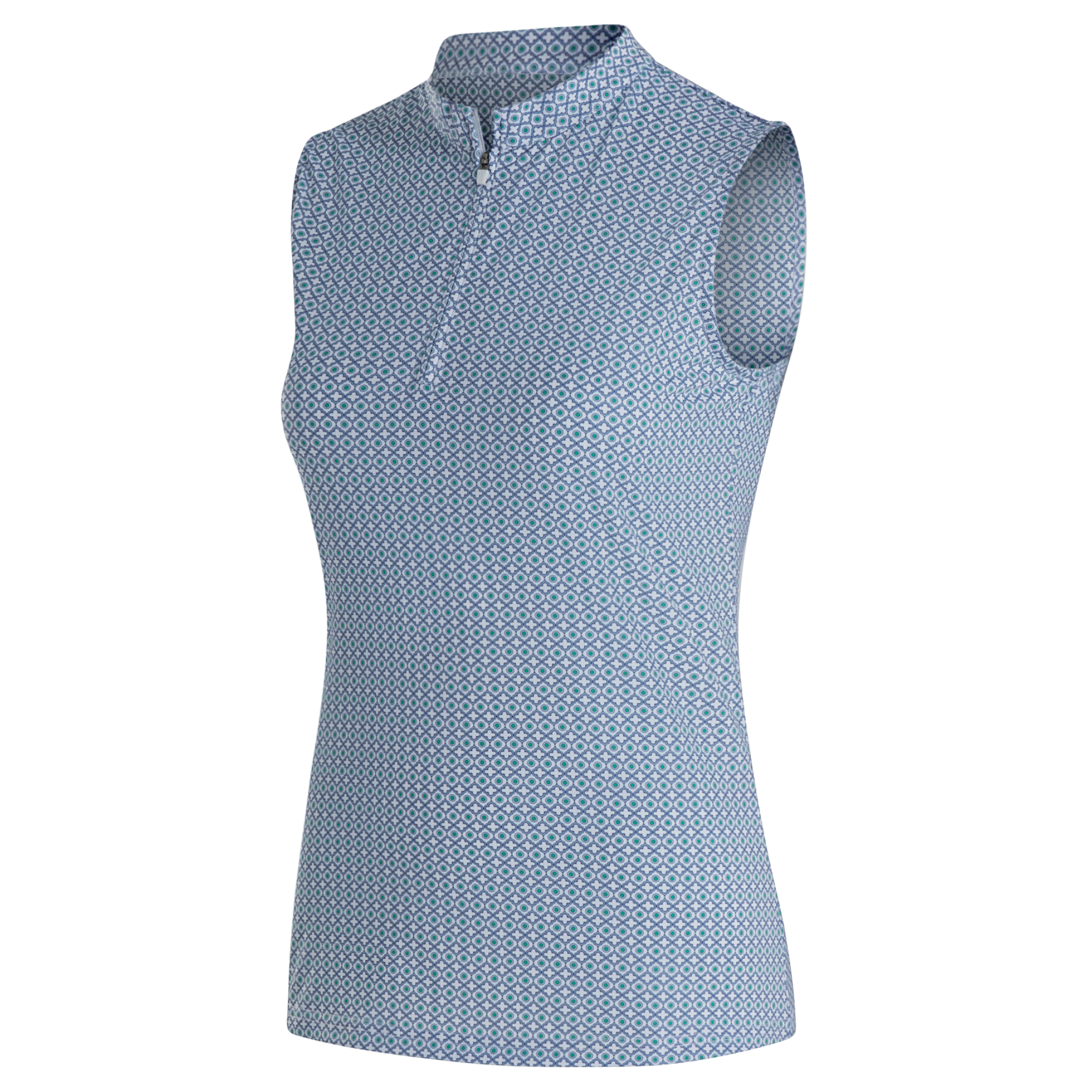 Quarter-Zip Sleeveless Shirt