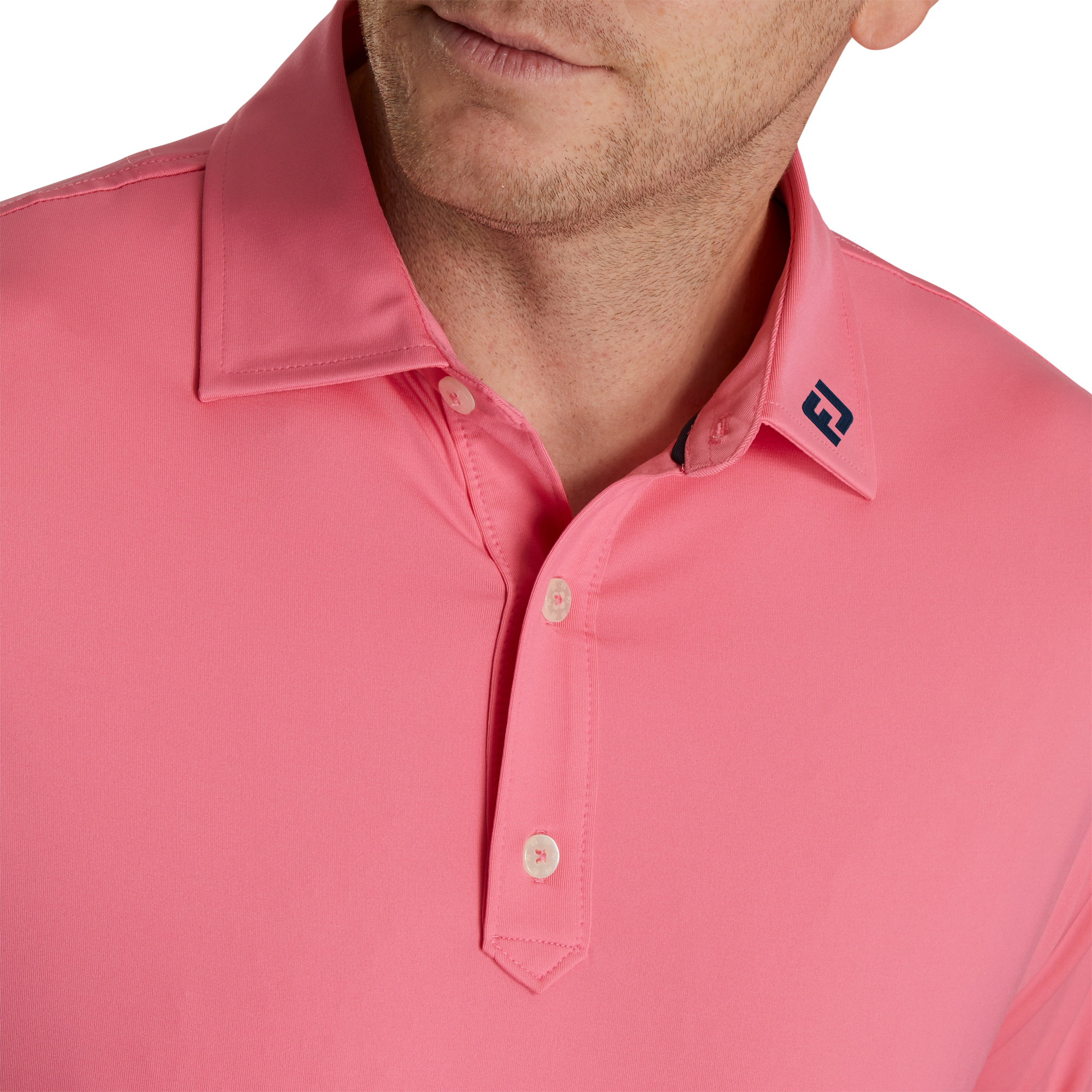 Solid Lisle Set On Placket