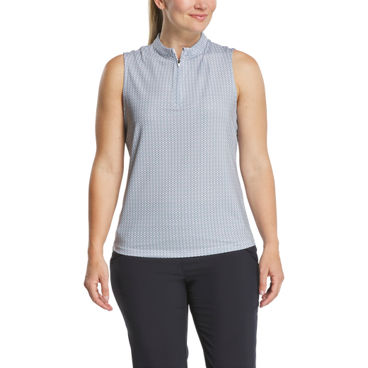 Quarter-Zip Sleeveless Shirt