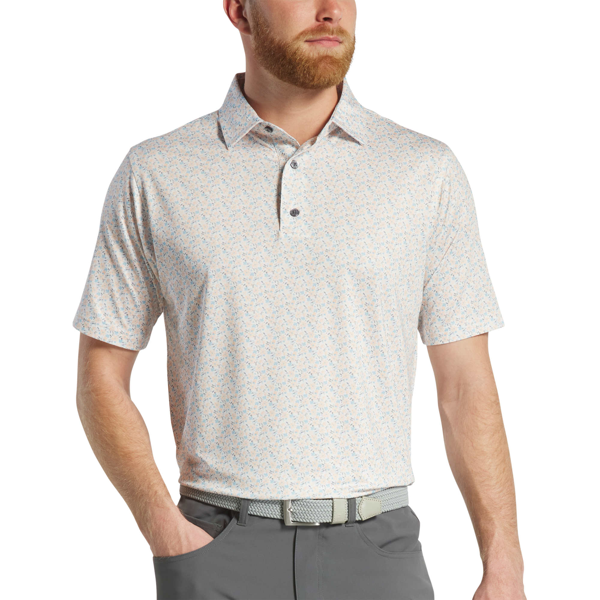 Allover Floral Print Lisle